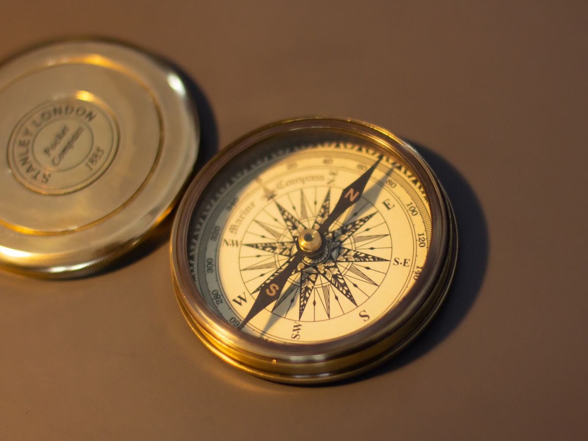 Brass Nautical Pocket Compass